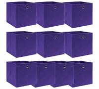 vidaXL Boîtes de rangement pliables Violet - 32x32x32 cm