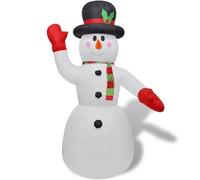 vidaXL Bonhomme de neige gonflable – Décoration de Noël 240 cm pour salon, maison et jardin