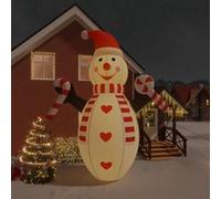 Bonhomme de Neige Gonflable de Noël avec LED Décoration de Noël Ornement de Vacances Décoration de Fête Jardin Extérieur 630 cm