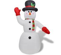 vidaXL Bonhomme de neige gonflable – Décoration de Noël 240 cm pour salon, maison et jardin