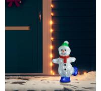 vidaXL Bonhomme de neige Noël LED 30 cm