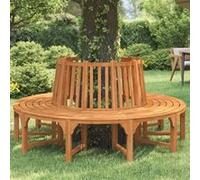 vidaXL Banc d'arbre rond Ø208 cm bois massif eucalyptus