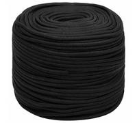 vidaXL Bootsseil Schwarz 6 mm 500 m Polypropylen