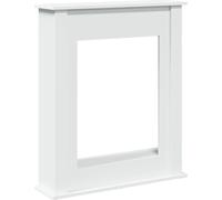 vidaXL Bordure de cheminée Blanc 75x20x87,5 cm Bois composite