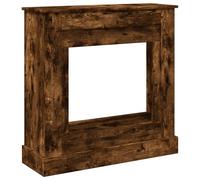 vidaXL Bordure de cheminée chêne fumé 90x30x90 cm bois composite