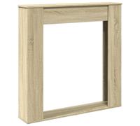 vidaXL Bordure de cheminée Chêne Sonoma 100x20x100 cm Matériau dérivé du bois