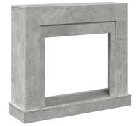 vidaXL Bordure de cheminée gris béton 100x30x87,5 cm Bois composite