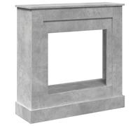 vidaXL Bordure de cheminée gris béton 90x30x90 cm en bois composite