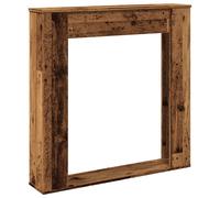 vidaXL Bordure de cheminée imitation vieux bois 100x20x100 cm Bois composite