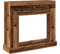 vidaXL Bordure de cheminée imitation vieux bois 100x30x87,5 cm Bois composite