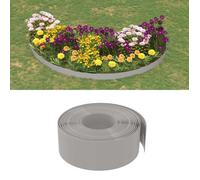 vidaXL Bordure de Jardin Gris 10 m 20 cm polyéthylène, Bordure de pelouse, Rouleau de Bordure de Jardin, Bordure d'herbe, Rouleau de Bordure