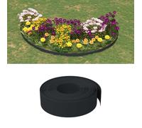 vidaXL Bordure de jardin, rouleau flexible extérieur – 10 m x 15 cm – polyéthylène noir