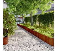 vidaXL Bordures de pelouse 10 pcs 25x103 cm Acier corten flexible