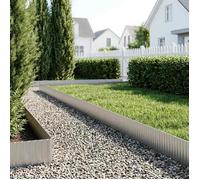 vidaxl Bordure de Pelouse 20 m x 20 cm Acier galvanisé Argenté
