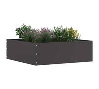 Vidaxl Bordure De Pelouse 6 Pcs Noir 40 X 40 X 13 Cm Acier