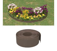 vidaXL Bordures de jardin - 10 m - Marron