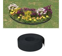 vidaXL Bordures de jardin 2 pcs noir 10 m 15 cm polyéthylène 3155444 Noir G