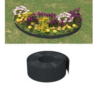 vidaXL Bordures de jardin Lot de 2 rouleaux 10 m x 20 cm Noir polyéthylène