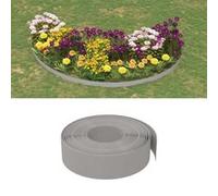 vidaXL Bordures de jardin 4 pcs gris 10 m 15 cm polyéthylène 3155442 Gris G