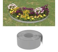vidaXL Bordures de jardin 5 pcs gris 10 m 20 cm polyéthylène 3155455 Gris G