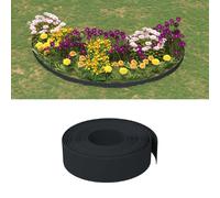 vidaXL Bordures de jardin 5 pcs Noir 10 m