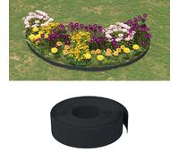 vidaXL Bordures de jardin - Polyéthylène noir