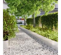 vidaXL Bordures de pelouse 10 pcs 25x103 cm acier inoxydable, bordure de jardin, bordure de lit de jardin, bordure de 860170 Or
