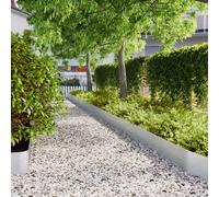 vidaXL Bordures de pelouse 30 pcs 20x103 cm acier galvanisé