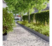 vidaXL Bordures pelouse 10pcs anthracite 20x103cm acier laminé à froid