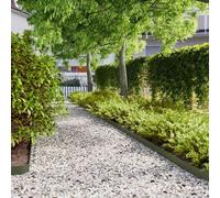 vidaXL Bordures pelouse 50pcs vert olive 10x103cm acier laminé à froid
