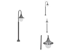 vidaXL Borne d'éclairage de jardin E27 120 cm aluminium bronze - éclairage extérieur