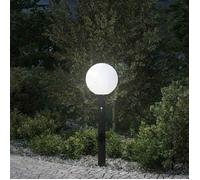 Vidaxl Borne Lumineuse Avec Capteur Et Prise 80 Cm Noir Ip44