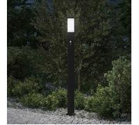 vidaXL Borne lumineuse avec détecteur 110 cm en acier inoxydable IP44 4006033
