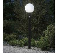 vidaXL Borne lumineuse avec détecteur 120 cm Noir IP44 4006117