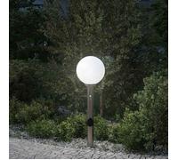 vidaXL Borne lumineuse avec détecteur et prise 80 cm acier inoxydable IP44 4006107