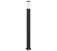 Vidaxl Borne Lumineuse Avec Sortie 110 Cm Noir Ip44
