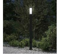 vidaXL Borne lumineuse avec sortie 110 cm Noir IP44 4006087