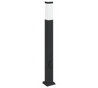 vidaXL Borne lumineuse avec sortie 80 cm Noir IP44