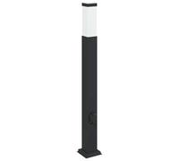 Vidaxl Borne Lumineuse Avec Sortie 80 Cm Noir Ip44