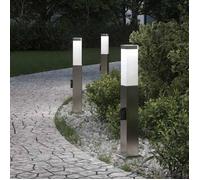 Vidaxl Bornes Lumineuses Avec Sortie Lot De 3 50 Cm Acier Inoxydable Ip44