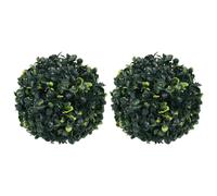 vidaXL Boules de buis artificielles - 22 cm