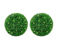 VidaXL Boules de Buis Artificielles avec LED - 55 cm