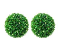 vidaXL Boules de buis artificielles LED 38 cm