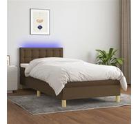 VIDAXL Sommier avec matelas et LED 80x200