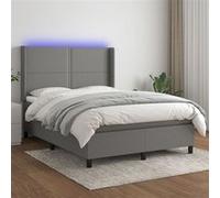 vidaXL 140x190 cm - Gris foncé