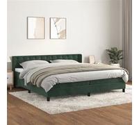vidaXL Sommier à lattes 200x200 cm - Vert foncé