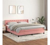 VIDAXL VidaXL Sommier à lattes avec matelas - Rose