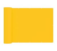 vidaXL Brise-vue pour balcon - 180 x 200 cm - Tissu avec revêtement PU jaune - Brise-vue pour balcon - Intimité extérieure - Auvent de jardin robuste - Tissu Oxford imperméable - Protection d'été