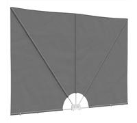 vidaXL Brise-vue pour balcon - 200 x 300 cm - En polyester - Angle droit - Gris clair - Pour jardin et terrasse - Brise-vue moderne - Pliable - Protection UV - Séparation de balcon