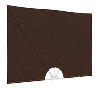 vidaXL Brise-vue pour balcon - 200 x 400 cm - En polyester - Angle droit - Marron - Pour jardin et terrasse - Protection visuelle moderne - Pliable - Protection UV